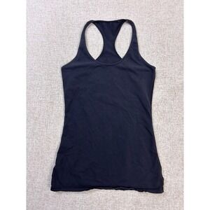 Lululemon Cool Racerback Tank Top Black Athletic Yoga Training Size 4